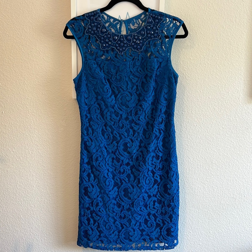 Adrianna Papell special occasion dress in blue